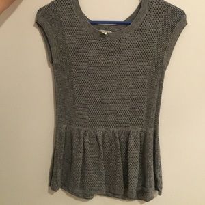 Knit Peplum Top