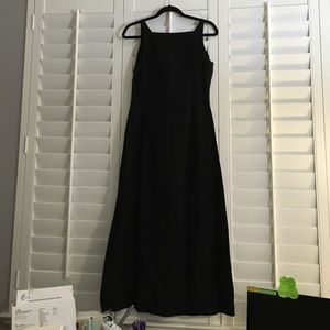 Elegant Black linen tank dress