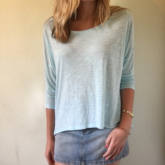 American Eagle Light Blue Long Sleeve