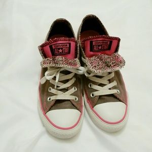 Pink & Gray Converse