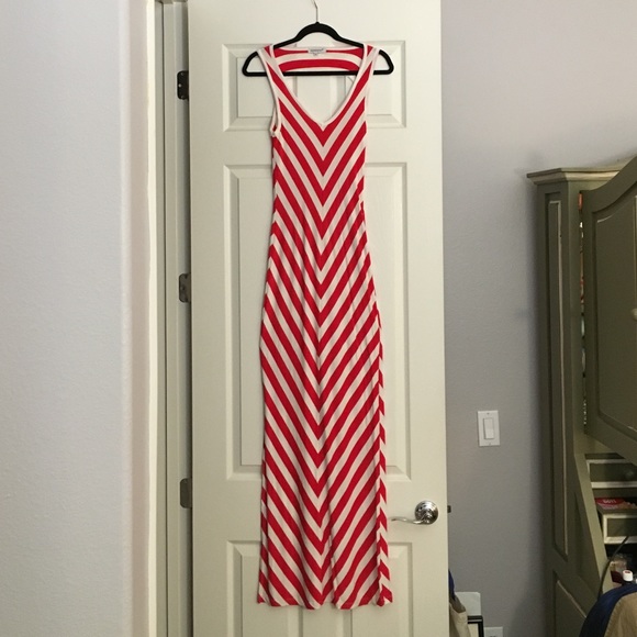 Red & white Maxi dress perfect for July 4th!