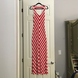 Red & white Maxi dress perfect for July 4th!