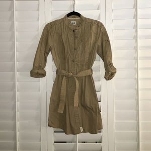 Tan Shirt Dress