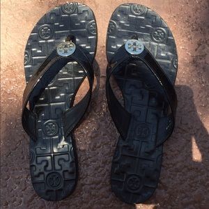 Tory Burch Thea sandals with Silver Logo