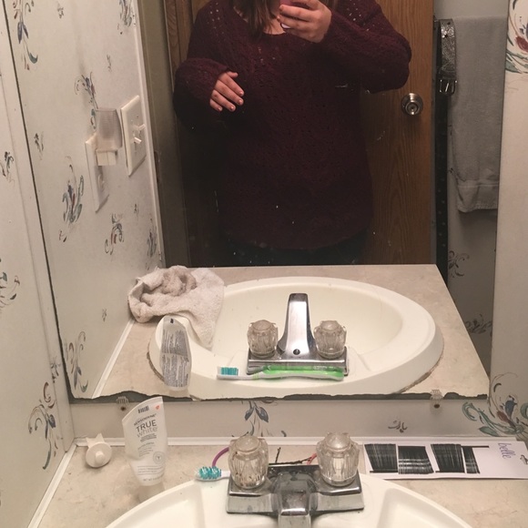 Maurice's XL oversized sweater with holes