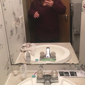 Maurice's XL oversized sweater with holes