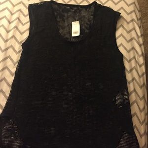 Sheer shirt beach cover up