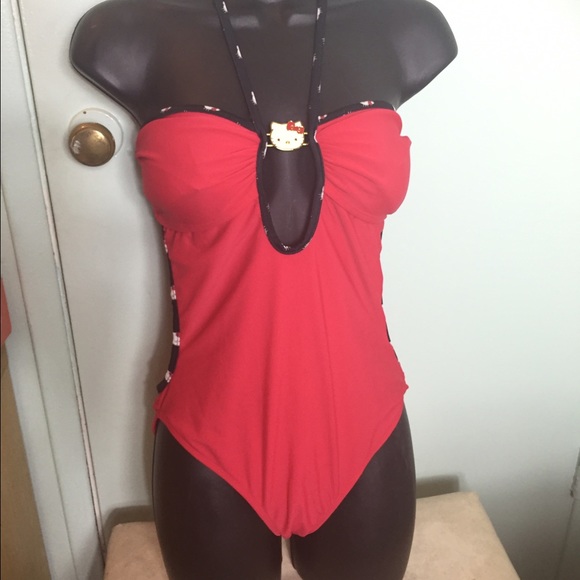Hello Kitty Other - Official Hello Kitty Sanrio Red Cut Out Monokini