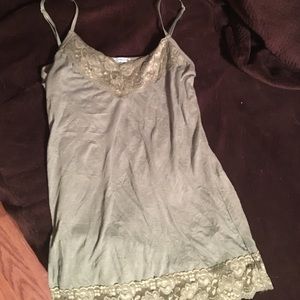 Green Maurice's Lacey Tank Top