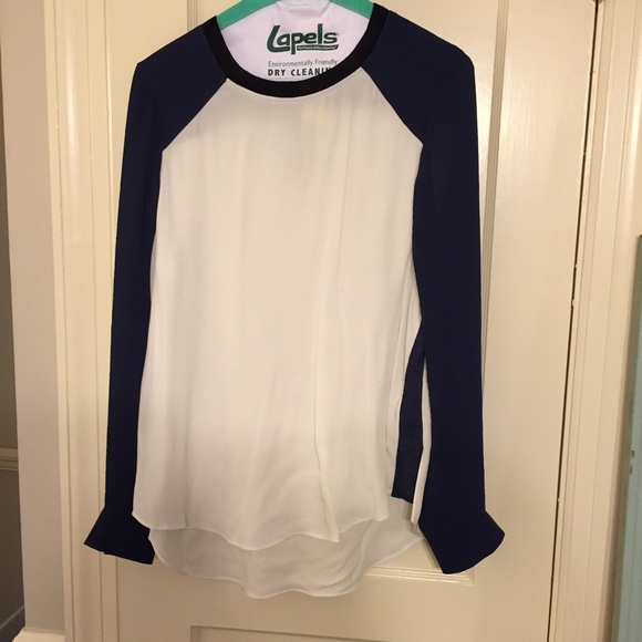 Rebecca Taylor silk baseball top Sz 6