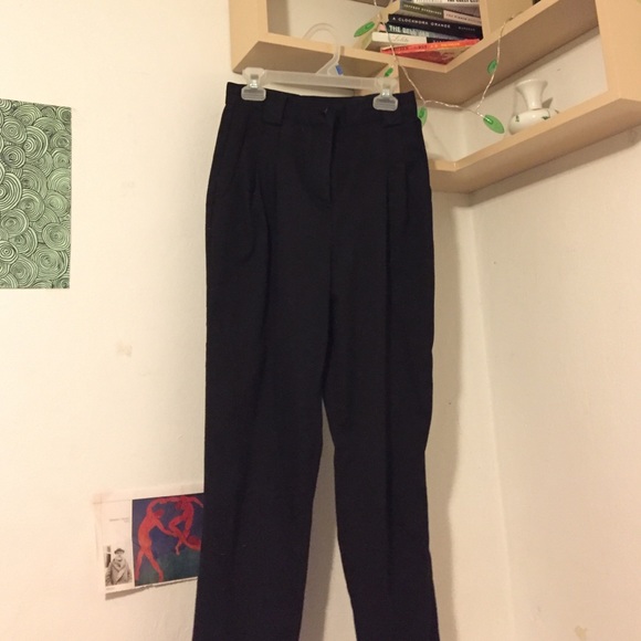American Apparel Micro Poly Pleated Pants