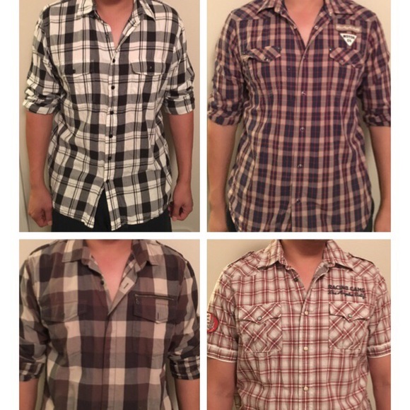 Men's BUNDLE designer button up shirts