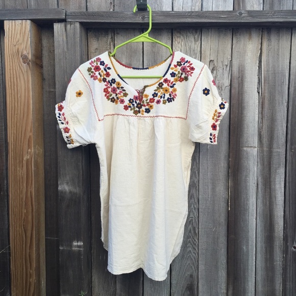 Mexican Embroidered Top
