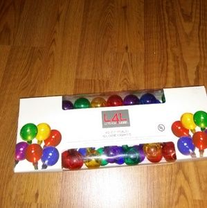 Colorful round Christmas lights