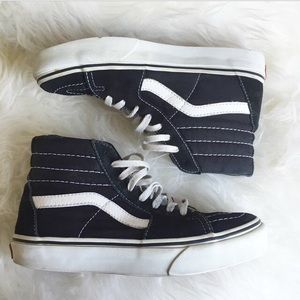 Vans Black SK8 Hi (High Top) Skate Shoes Womens 6