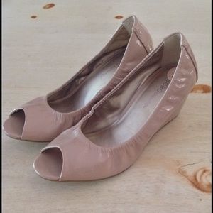 BCBG Peep Toe Wedge