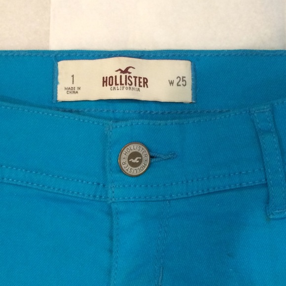 Like New Bright Blue Hollister Shorts - Picture 2 of 4