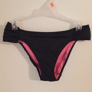 Victoria's Secret Pink Black Bikini Bottom Medium