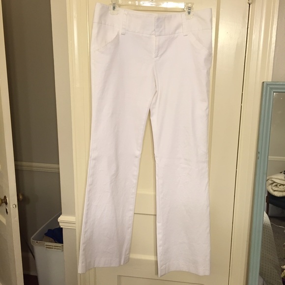 Alice + Olivia white trousers size 12
