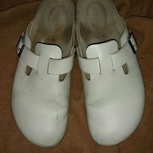 White leather birkenstock -43