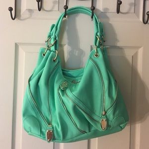 Mint green purse