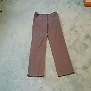 Gray pinstriped dress pants
