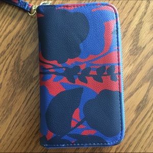 Floral wallet/clutch/wristlet