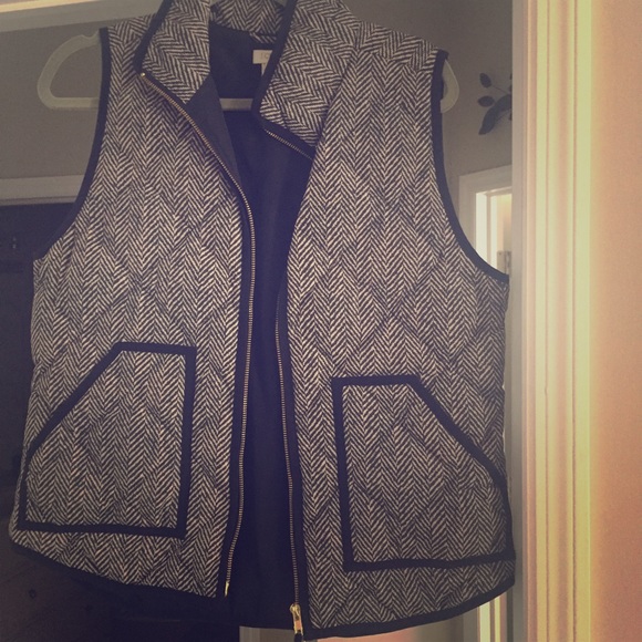 J. Crew herringbone vest