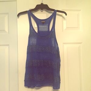 Blue express tank top