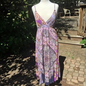 Lucky Brand purple maxi dress