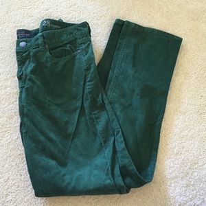 J. Crew forest green corduroy pants