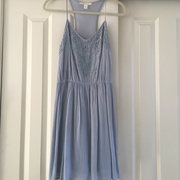 Blue embroidered sundress