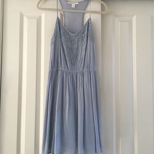 Blue embroidered sundress