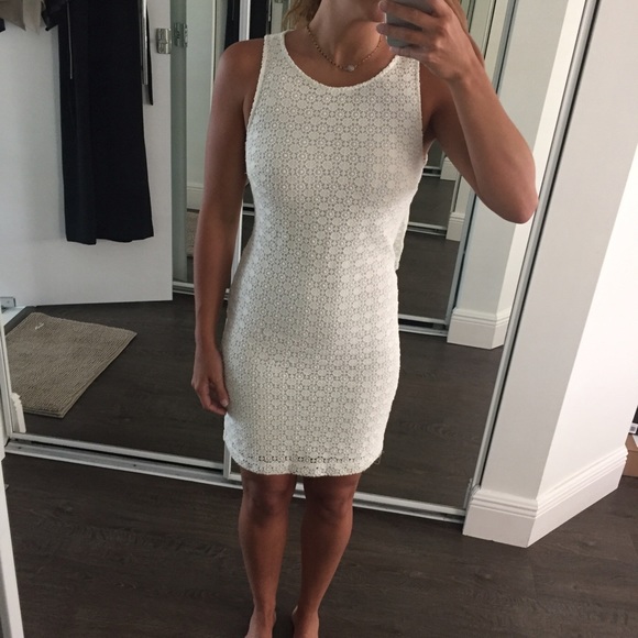 Zara white lace dress