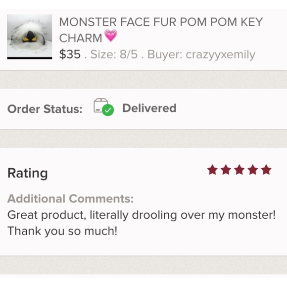 🌷SALE WHITE FOX MONSTER FACE CHARM - Picture 2 of 3