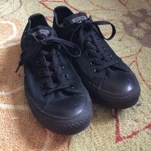 Black on black converse