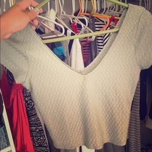 Hollister textured crop top size M