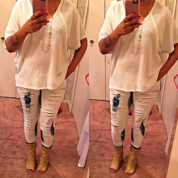 SALE-Waffle Knit Top - Picture 3 of 3