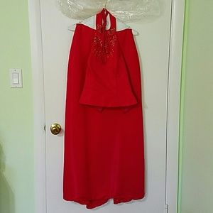 Magenta Red Prom Dress