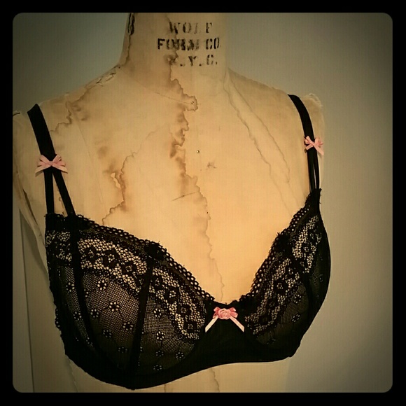 Other - Betsy Johnson lace nude overlay demi bra