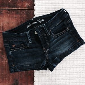 American Eagle Dark Denim Shorts
