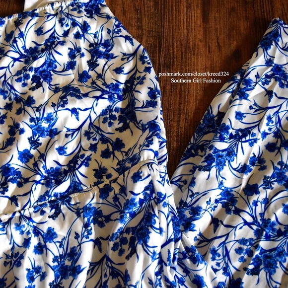 FLORAL MAXI Bohemian Printed Long Classic Dress - Picture 4 of 4