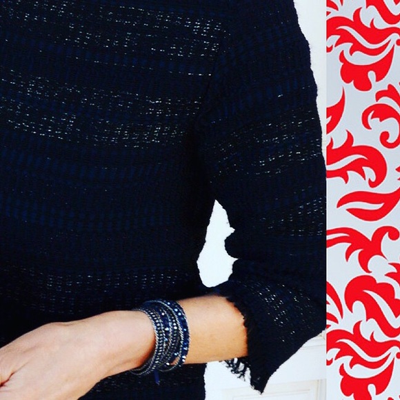Navy wrap bracelet