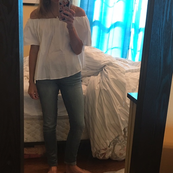 Off the shoulder top.