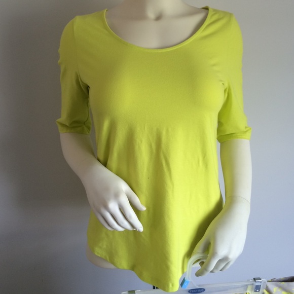 The Limited Tops - THE LIMITED Fluorescent Yellow Top