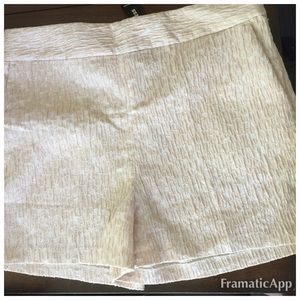 Express Blush Pink and white shorts