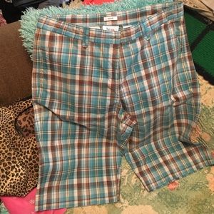 Super cute teal and brown shorts