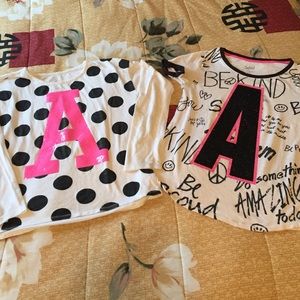 Justice Shirts Size 12/14