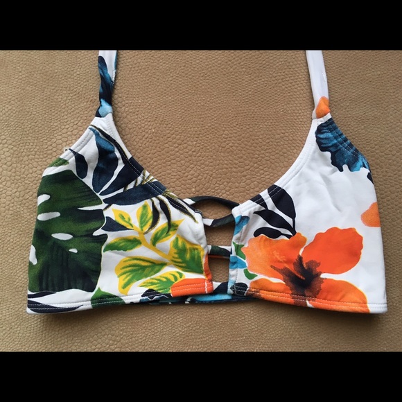 Midori Hibiscus Honey Bikini Top