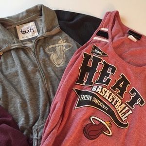 Miami Heat Tank and sweatshirt